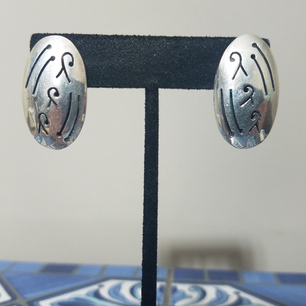Taxco Sterling Post Earrings